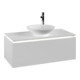 V&B Waschtischunterschrank Legato 100x38x50cm, WT m, m LED, wh. ma-1