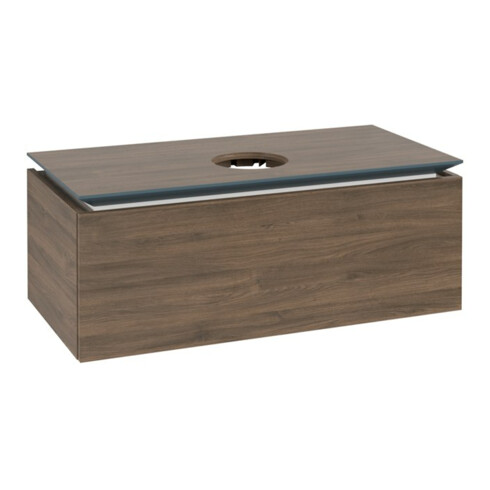 V&B Waschtischunterschrank Legato 100x38x50cm, WT mittig, Arizona Oak