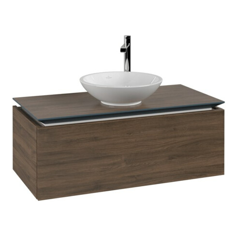 V&B Waschtischunterschrank Legato 100x38x50cm, WT mittig, Arizona Oak