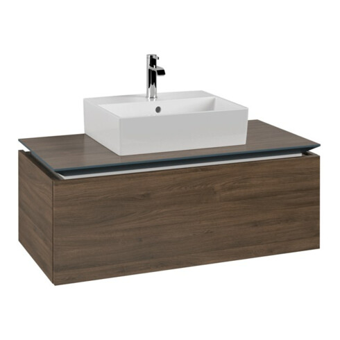 V&B Waschtischunterschrank Legato 100x38x50cm, WT mittig, Arizona Oak
