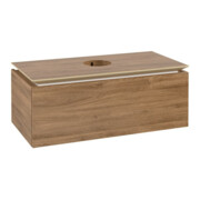 V&B Waschtischunterschrank Legato 100x38x50cm, WT mittig, Kansas Oak