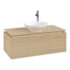 V&B Waschtischunterschrank Legato 100x38x50cm, WT mittig, Nordic Oak-3