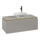 V&B Waschtischunterschrank Legato 100x38x50cm, WT mittig, Soft Grey-3