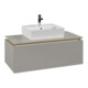 V&B Waschtischunterschrank Legato 100x38x50cm, WT mittig, Soft Grey-1