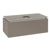 V&B Waschtischunterschrank Legato 100x38x50cm, WT mittig, Truffle Grey