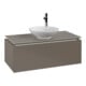 V&B Waschtischunterschrank Legato 100x38x50cm, WT mittig, Truffle Grey-3