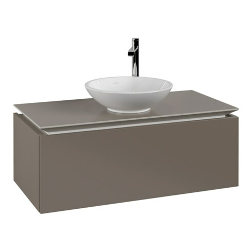 V&B Waschtischunterschrank Legato 100x38x50cm, WT mittig, Truffle Grey