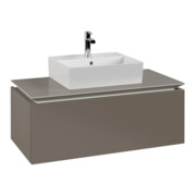V&B Waschtischunterschrank Legato 100x38x50cm, WT mittig, Truffle Grey