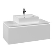 V&B Waschtischunterschrank Legato 100x38x50cm, WT mittig, White Matt