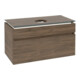 V&B Waschtischunterschrank Legato 100x55x50cm, WT m, m LED, Ariz. Oa-1