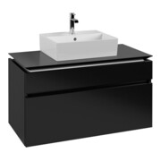 V&B Waschtischunterschrank Legato 100x55x50cm, WT m, m LED, bl ma Lac