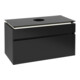 V&B Waschtischunterschrank Legato 100x55x50cm, WT m, m LED, bl ma Lac-3