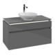 V&B Waschtischunterschrank Legato 100x55x50cm, WT m, m LED, glo Gr-3