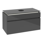 V&B Waschtischunterschrank Legato 100x55x50cm, WT m, m LED, glo Gr