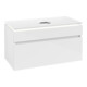 V&B Waschtischunterschrank Legato 100x55x50cm, WT m, m LED, glo wh.-1