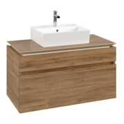 V&B Waschtischunterschrank Legato 100x55x50cm, WT m, m LED, Kan Oa