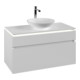 V&B Waschtischunterschrank Legato 100x55x50cm, WT m, m LED, wh. ma-1