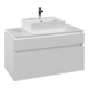 V&B Waschtischunterschrank Legato 100x55x50cm, WT m, m LED, wh. ma-1