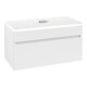 V&B Waschtischunterschrank Legato 100x55x50cm, WT m, m LED, wh. ma-3