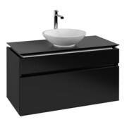 V&B Waschtischunterschrank Legato 100x55x50cm, WT mitt., bl Matt Lacquer