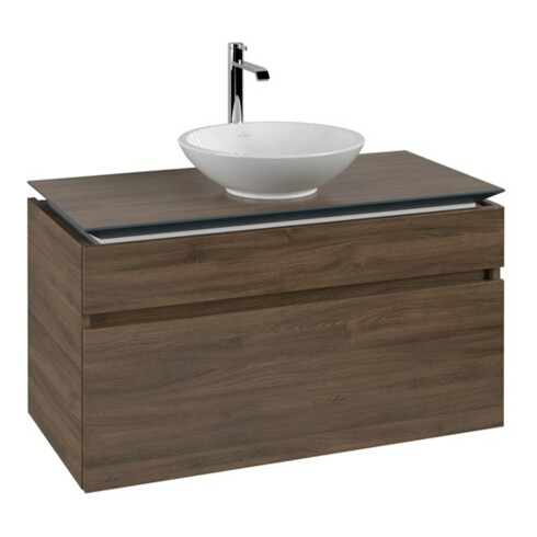 V&B Waschtischunterschrank Legato 100x55x50cm, WT mittig, Arizona Oak