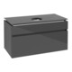 V&B Waschtischunterschrank Legato 100x55x50cm, WT mittig, Glossy Grey-1