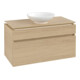 V&B Waschtischunterschrank Legato 100x55x50cm, WT mittig, Nordic Oak-3