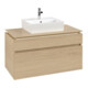 V&B Waschtischunterschrank Legato 100x55x50cm, WT mittig, Nordic Oak-3
