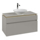 V&B Waschtischunterschrank Legato 100x55x50cm, WT mittig, Soft Grey-1