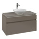 V&B Waschtischunterschrank Legato 100x55x50cm, WT mittig, Truffle Grey-1
