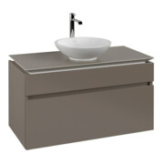 V&B Waschtischunterschrank Legato 100x55x50cm, WT mittig, Truffle Grey