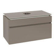 V&B Waschtischunterschrank Legato 100x55x50cm, WT mittig, Truffle Grey