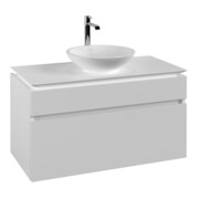 V&B Waschtischunterschrank Legato 100x55x50cm, WT mittig, White Matt