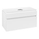V&B Waschtischunterschrank Legato 100x55x50cm, WT mittig, White Matt-3