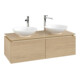 V&B Waschtischunterschrank Legato 120x38x50cm, f 2 Waschtische, Nordic Oak-3
