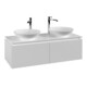 V&B Waschtischunterschrank Legato 120x38x50cm, f 2 Waschtische, White Matt-1