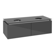 V&B Waschtischunterschrank Legato 120x38x50cm, f 2 WT, Glossy Grey