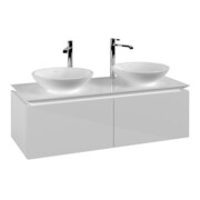 V&B Waschtischunterschrank Legato 120x38x50cm, f 2 WT, Glossy White