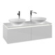 V&B Waschtischunterschrank Legato 120x38x50cm, f 2 WT, m LED, glo wh.-3