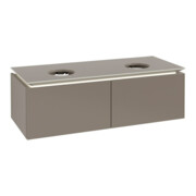 V&B Waschtischunterschrank Legato 120x38x50cm, f 2 WT, m LED, Truffle Gr