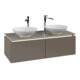 V&B Waschtischunterschrank Legato 120x38x50cm, f 2 WT, m LED, Truffle Gr-3