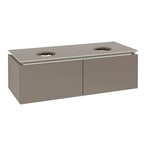 V&B Waschtischunterschrank Legato 120x38x50cm, f 2 WT, Truffle Grey
