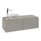 V&B Waschtischunterschrank Legato 120x38x50cm, Waschtisch links, Soft Grey-3