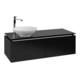 V&B Waschtischunterschrank Legato 120x38x50cm, WT li, Black Matt Lacquer-1
