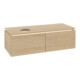 V&B Waschtischunterschrank Legato 120x38x50cm, WT li, m LED, Nord Oa-1
