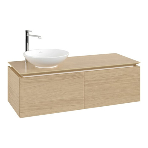 V&B Waschtischunterschrank Legato 120x38x50cm, WT links, Nordic Oak