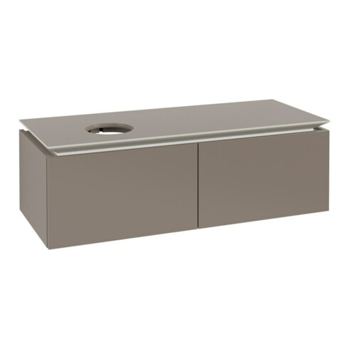 V&B Waschtischunterschrank Legato 120x38x50cm, WT links, Truffle Grey