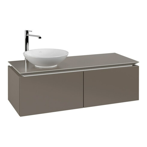 V&B Waschtischunterschrank Legato 120x38x50cm, WT links, Truffle Grey