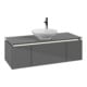 V&B Waschtischunterschrank Legato 120x38x50cm, WT m, m LED, glo Gr-1