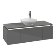 V&B Waschtischunterschrank Legato 120x38x50cm, WT m, m LED, glo Gr